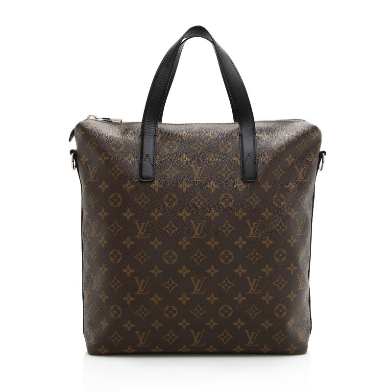 Louis Vuitton Monogram Canvas Macassar Kitan Tote (SHF-22793) - Barde