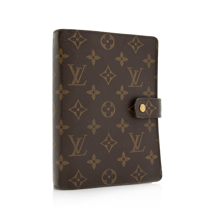 Louis Vuitton Monogram Canvas Medium Ring Agenda Cover (SHF-21536) - Barde - Image 2