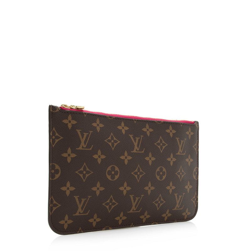 Louis Vuitton Monogram Canvas Neverfull MM Pochette (SHF-21468) - Barde - Image 2