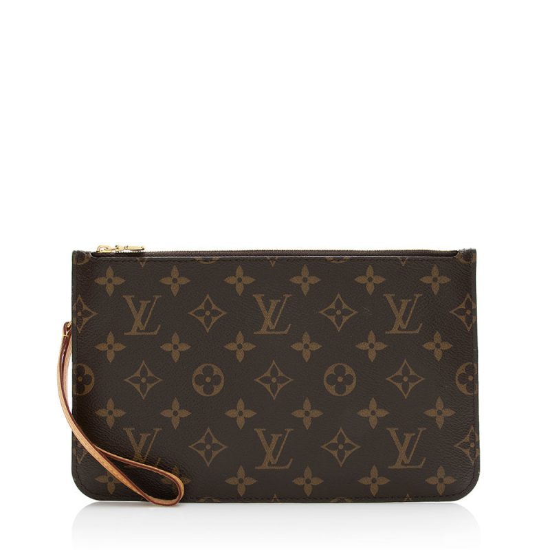 Louis Vuitton Monogram Canvas Neverfull MM Pochette (SHF-21713) - Barde