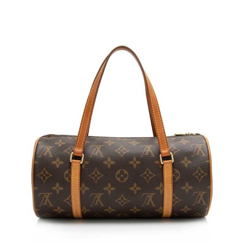 Louis Vuitton Monogram Canvas Papillon 26 Satchel (SHF-23766) - Barde - Image 3