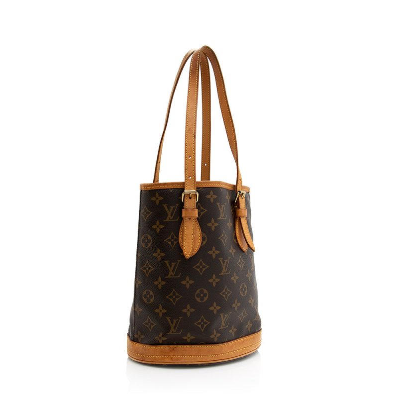 Louis Vuitton Monogram Canvas Petit Bucket Tote (SHF-21305) - Barde - Image 2