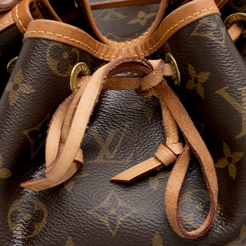 Louis Vuitton Monogram Canvas Petit Noe NM Shoulder Bag (SHF-22012) - Barde - Image 10