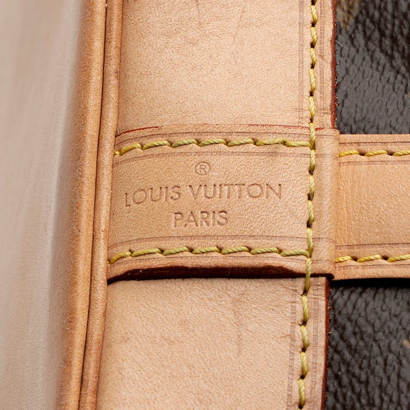 Louis Vuitton Monogram Canvas Petit Noe NM Shoulder Bag (SHF-22012) - Barde - Image 9