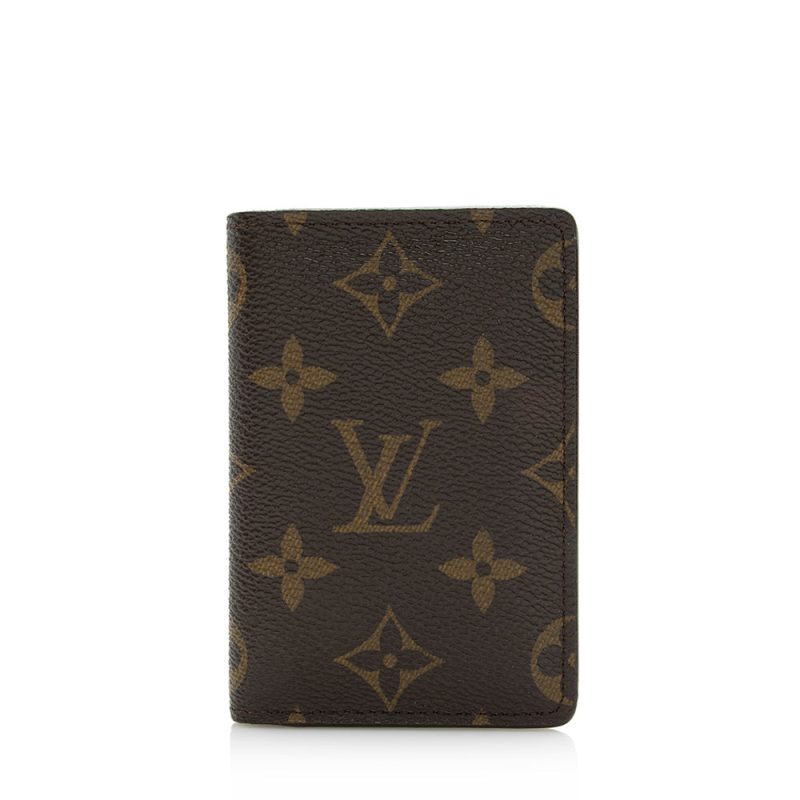 Louis Vuitton Monogram Canvas Pocket Organizer Wallet (SHF-21824) - Barde