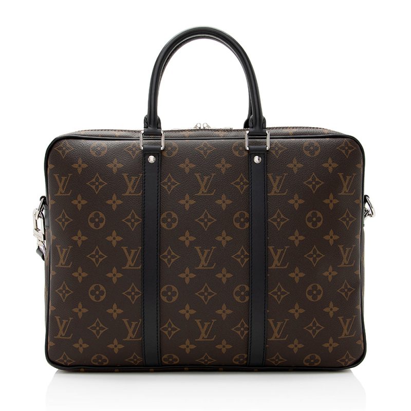 Louis Vuitton Monogram Canvas Porte-Documents Voyage PM Messenger Bag (SHF-21188) - Barde - Image 3