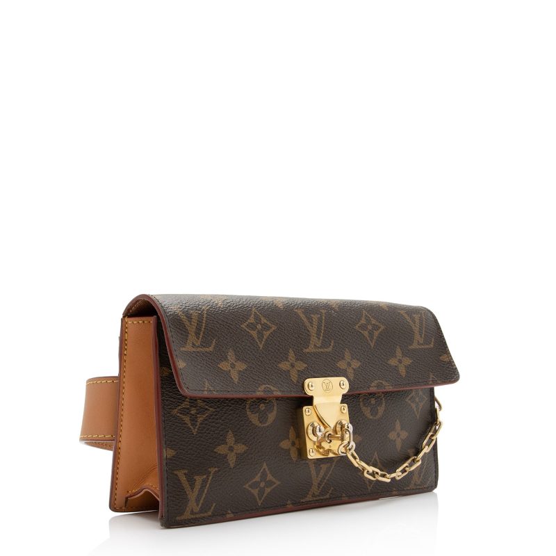 Louis Vuitton Monogram Canvas S Lock Belt Bag (SHF-23337) - Barde - Image 2