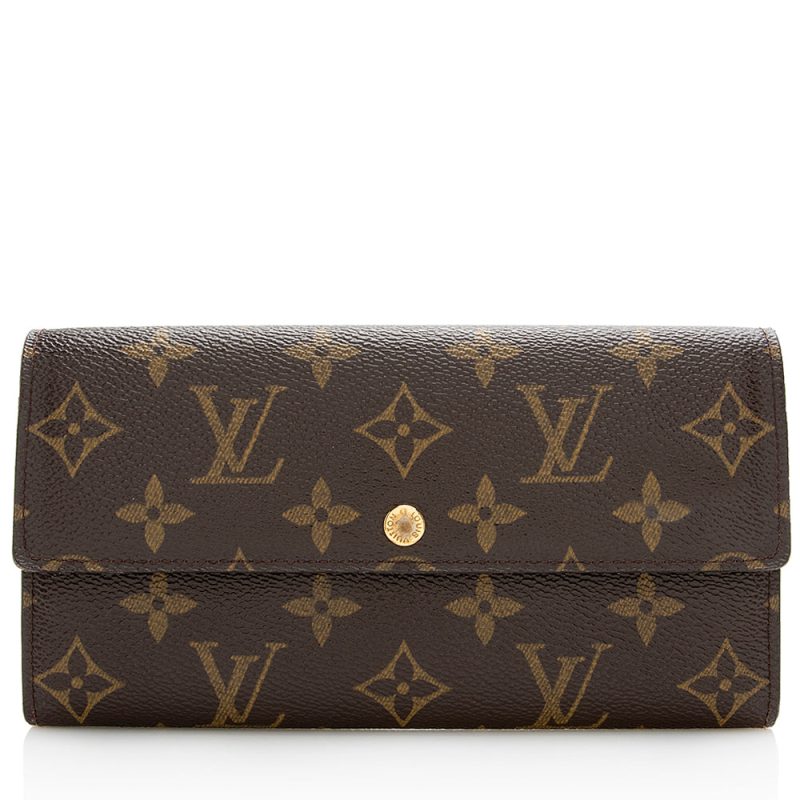 Louis Vuitton Monogram Canvas Sarah Wallet (SHF-22008) - Barde