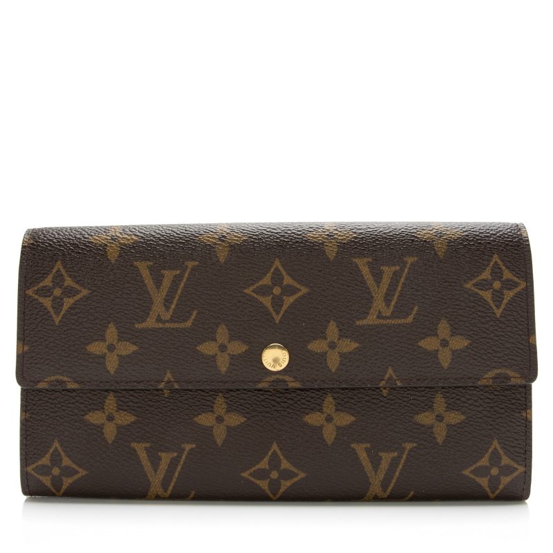 Louis Vuitton Monogram Canvas Sarah Wallet (SHF-4xD5xw) - Barde