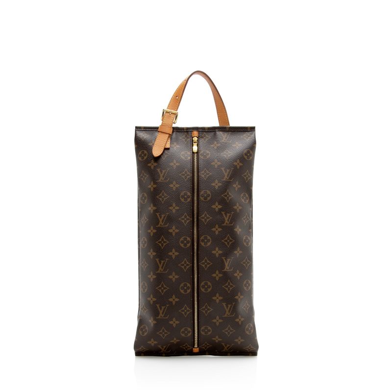 Louis Vuitton Monogram Canvas Shoe Pouch (SHF-22860) - Barde