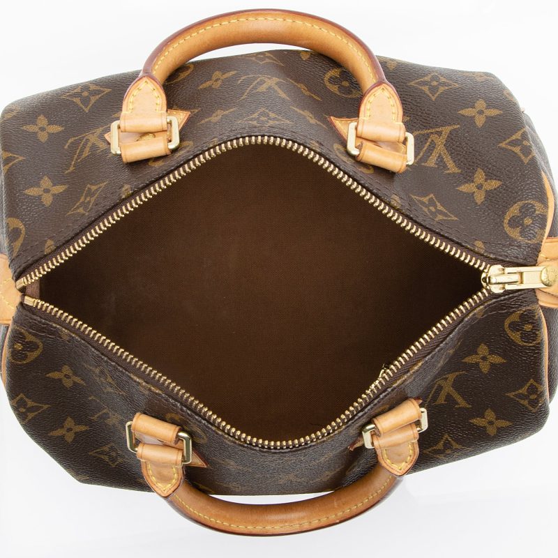 Louis Vuitton Monogram Canvas Speedy 25 Satchel (SHF-23455) - Barde - Image 7