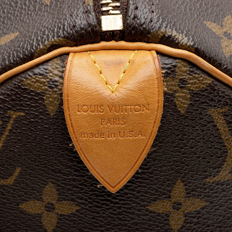 Louis Vuitton Monogram Canvas Speedy 30 Satchel (SHF-21420) - Barde - Image 8