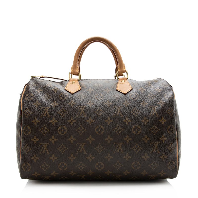 Louis Vuitton Monogram Canvas Speedy 35 Satchel (SHF-21589) - Barde - Image 3