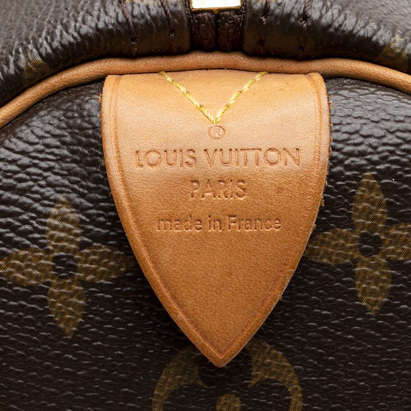 Louis Vuitton Monogram Canvas Speedy 35 Satchel (SHF-21589) - Barde - Image 8