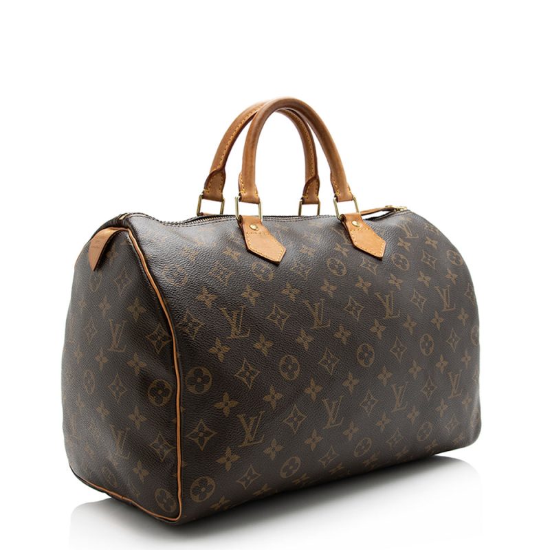 Louis Vuitton Monogram Canvas Speedy 35 Satchel (SHF-21589) - Barde - Image 2