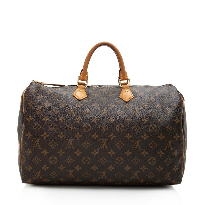 Louis Vuitton Monogram Canvas Speedy 40 Satchel (SHF-22780) - Barde - Image 3
