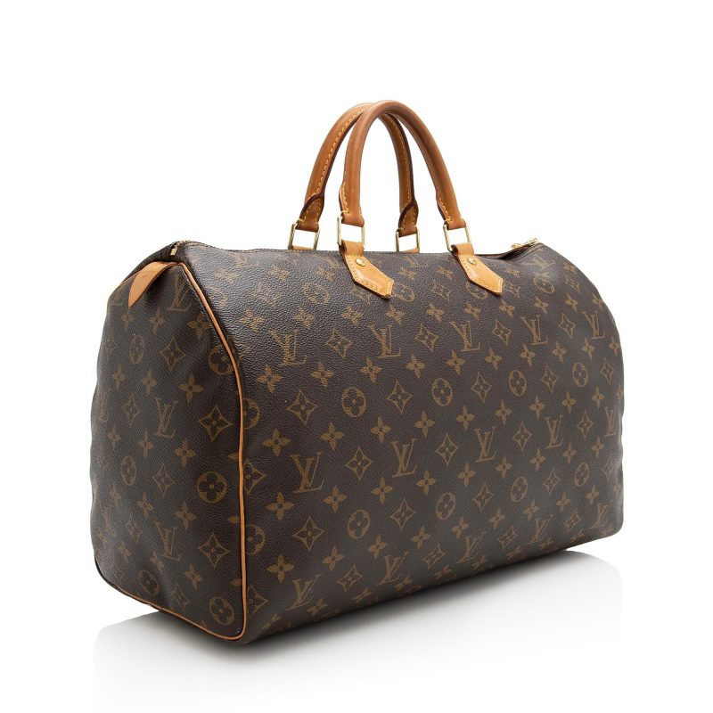 Louis Vuitton Monogram Canvas Speedy 40 Satchel (SHF-22780) - Barde - Image 2