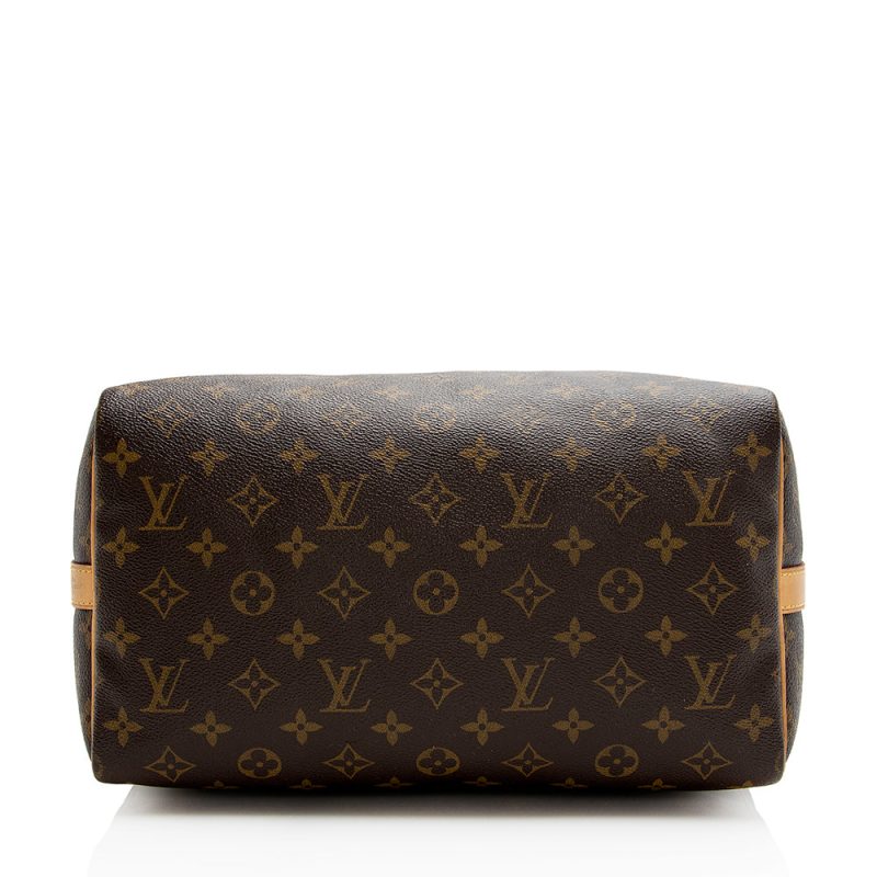 Louis Vuitton Monogram Canvas Speedy Bandouliere 30 Satchel (SHF-21747) - Barde - Image 4