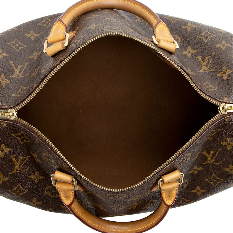 Louis Vuitton Monogram Canvas Speedy Bandouliere 30 Satchel (SHF-21747) - Barde - Image 7