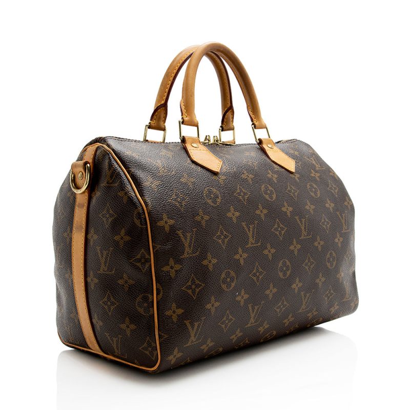 Louis Vuitton Monogram Canvas Speedy Bandouliere 30 Satchel (SHF-21747) - Barde - Image 2