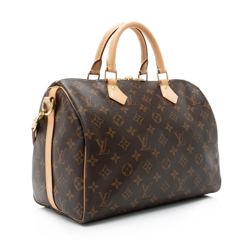 Louis Vuitton Monogram Canvas Speedy Bandouliere 30 Satchel (SHF-23067) - Barde - Image 2