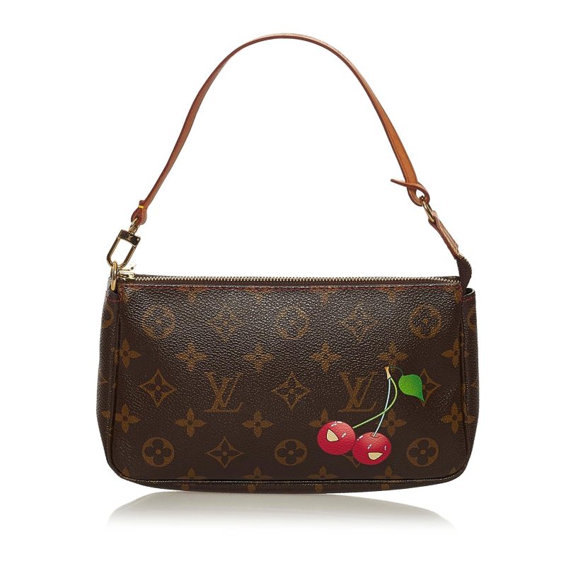 Louis Vuitton Monogram Cerises Pochette Accessoires Takashi Murakami (SHG-34204) - Barde