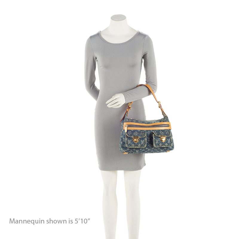 Louis Vuitton Monogram Denim Baggy PM Shoulder Bag (SHF-21107) - Barde - Image 5