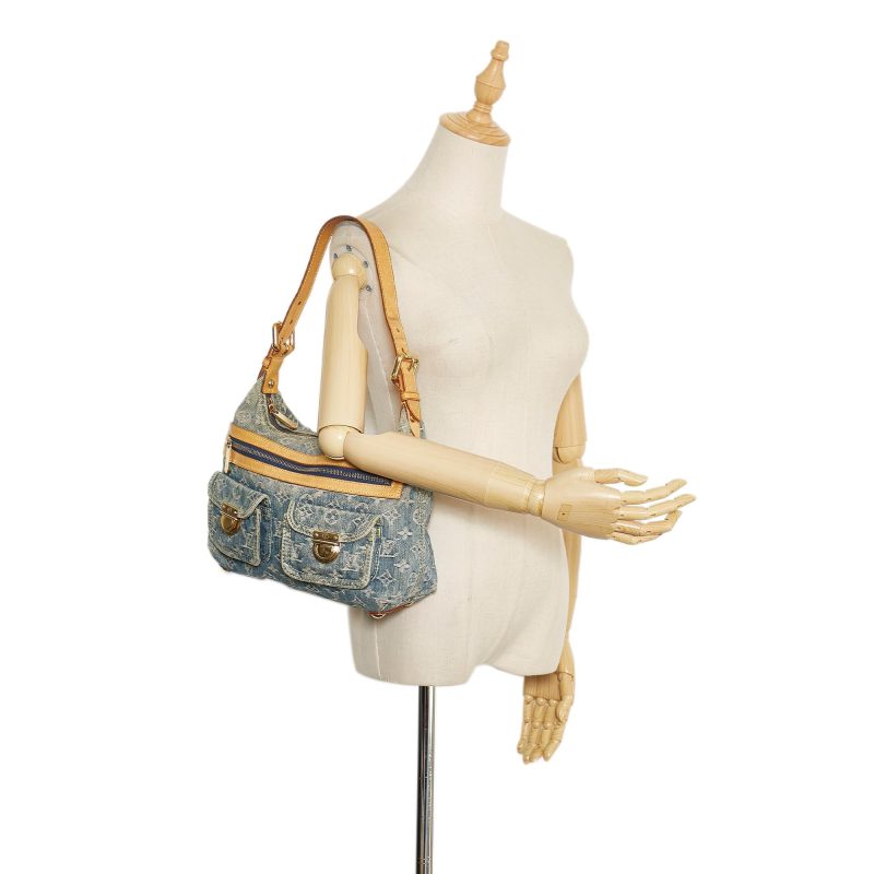 Louis Vuitton Monogram Denim Baggy PM (SHG-35571) - Barde - Image 5