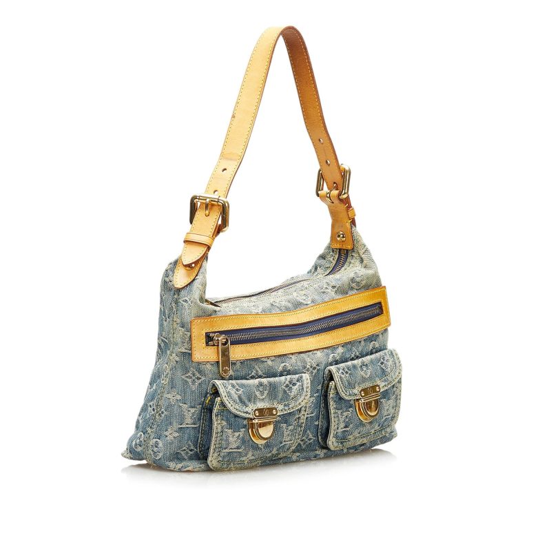 Louis Vuitton Monogram Denim Baggy PM (SHG-35571) - Barde - Image 2