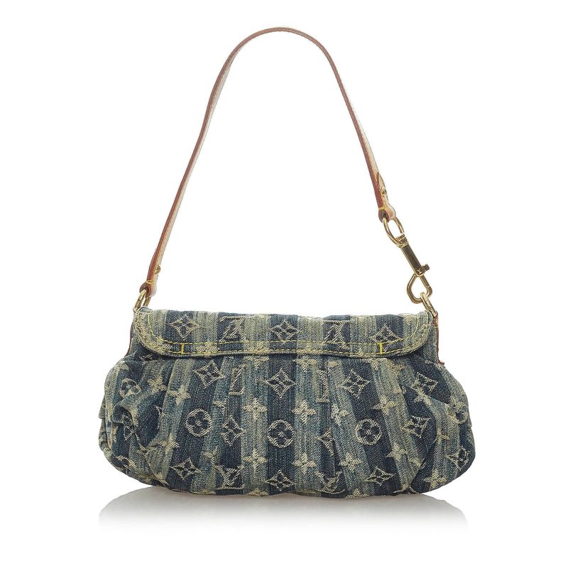 Louis Vuitton Monogram Denim Mini Pleaty Raye (SHG-35705) - Barde - Image 3