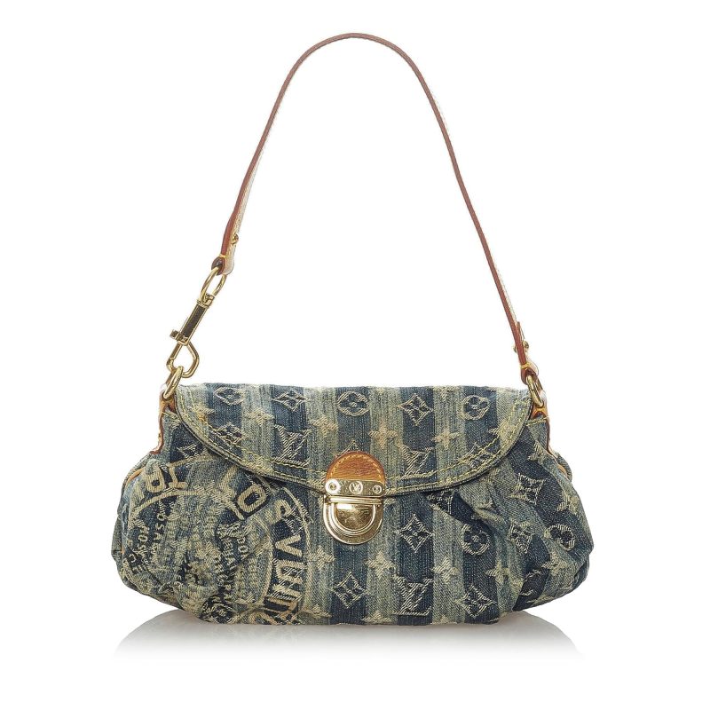 Louis Vuitton Monogram Denim Mini Pleaty Raye (SHG-35705) - Barde