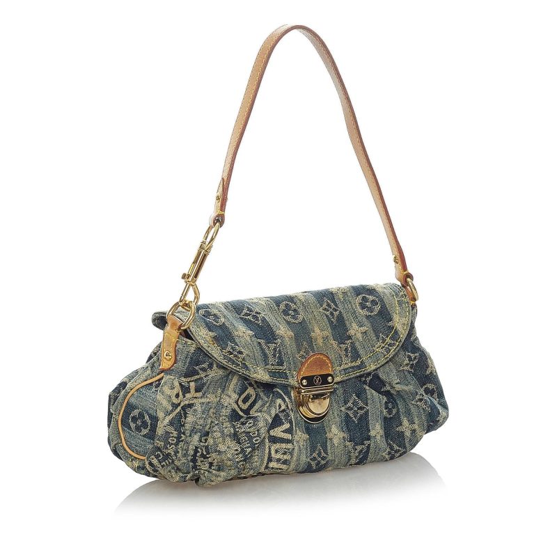 Louis Vuitton Monogram Denim Mini Pleaty Raye (SHG-35705) - Barde - Image 2