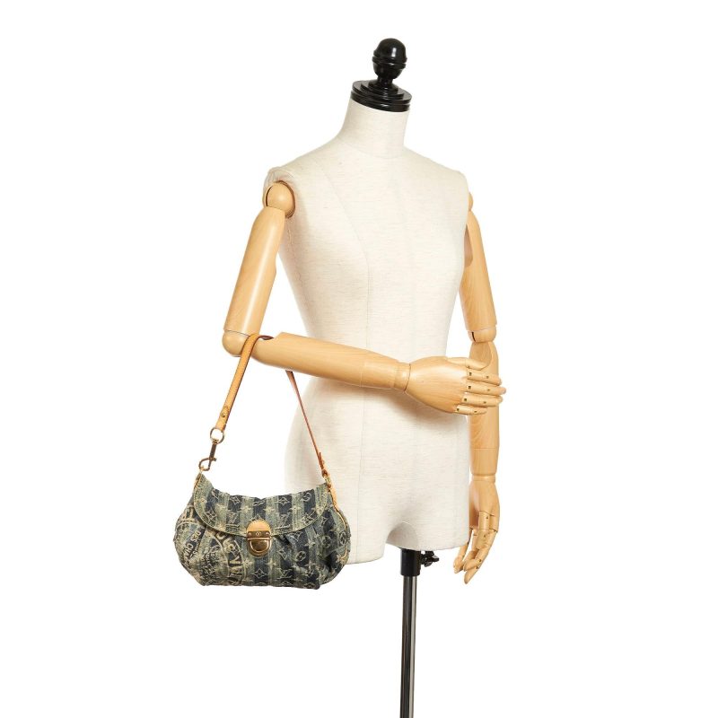 Louis Vuitton Monogram Denim Mini Pleaty Raye (SHG-33432) - Barde - Image 5