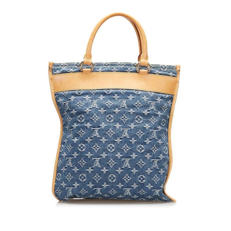 Louis Vuitton Monogram Denim Sac Plat (SHG-2SDTFz) - Barde - Image 3