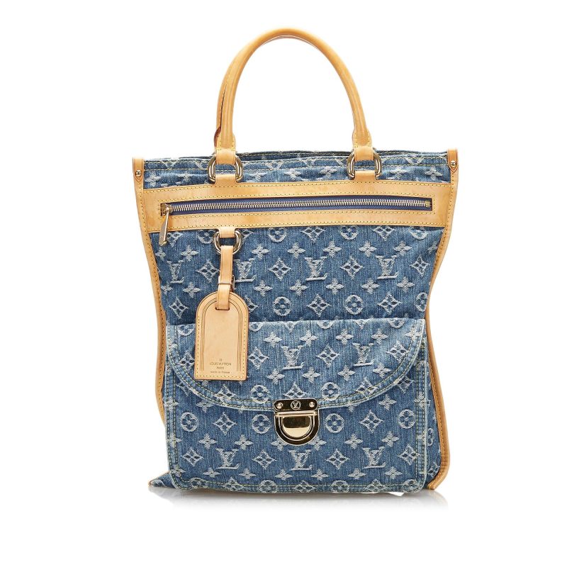 Louis Vuitton Monogram Denim Sac Plat (SHG-2SDTFz) - Barde