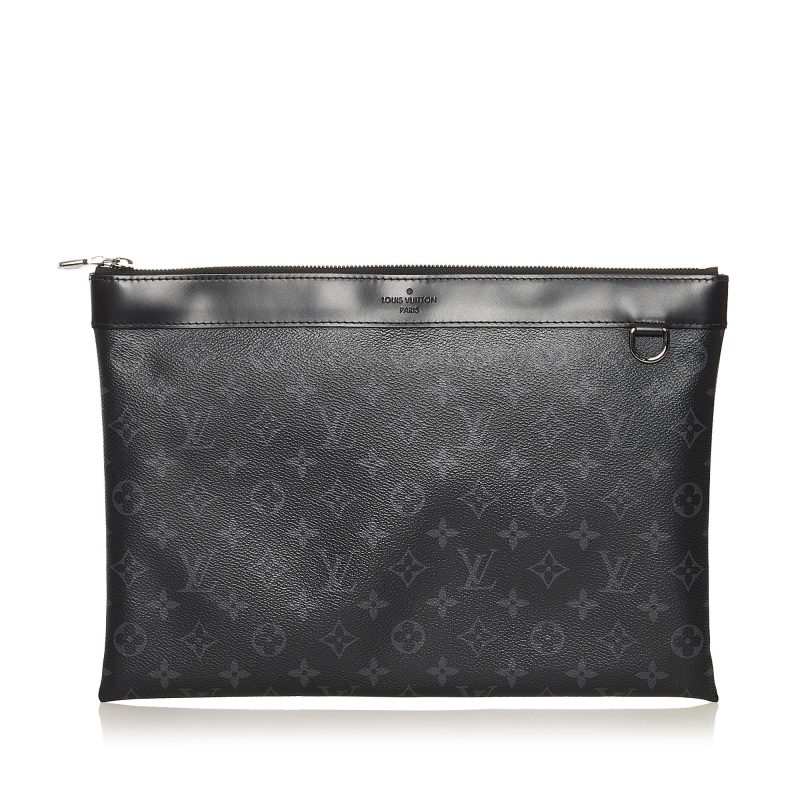 Louis Vuitton Monogram Eclipse Discovery Pochette GM (SHG-37297) - Barde