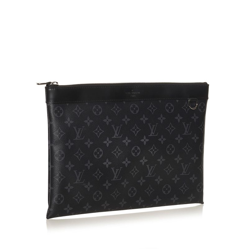 Louis Vuitton Monogram Eclipse Discovery Pochette GM (SHG-37297) - Barde - Image 2