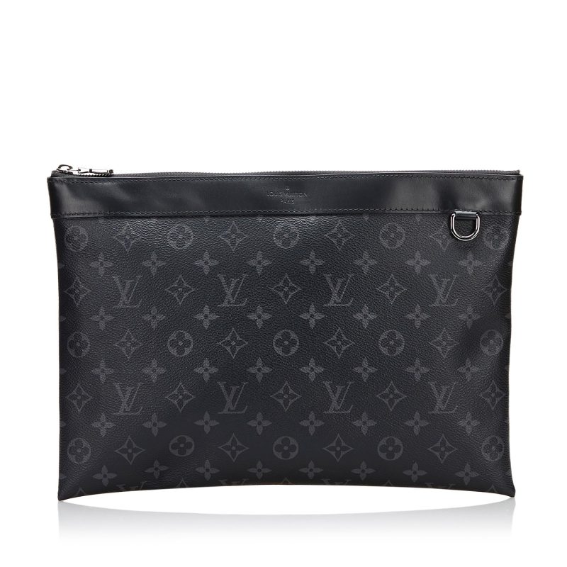 Louis Vuitton Monogram Eclipse Discovery Pochette (SHG-36519) - Barde
