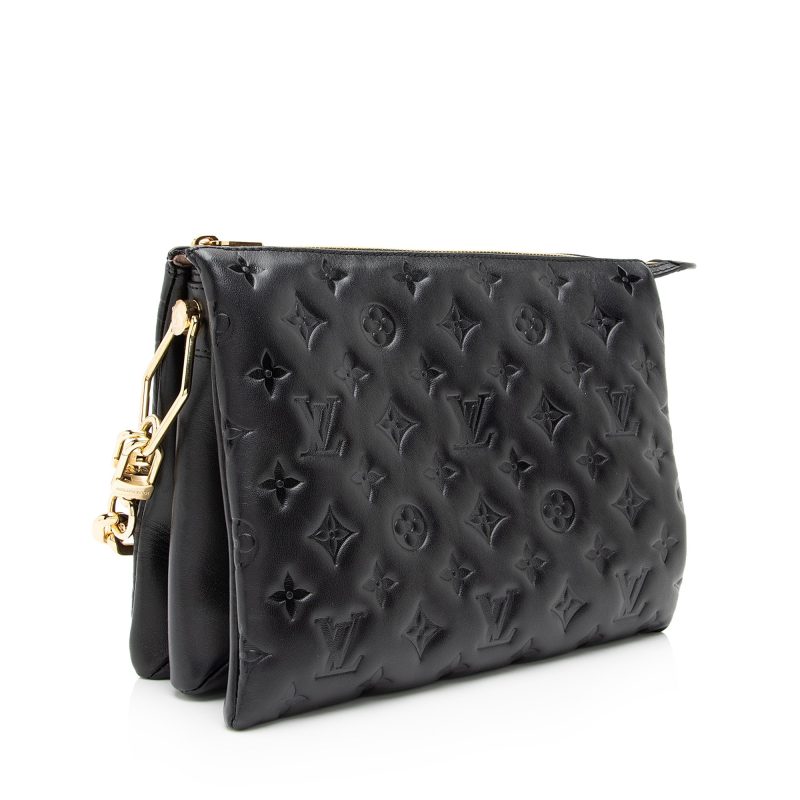 Louis Vuitton Monogram Embossed Lambskin Coussin PM Shoulder Bag (SHF-23655) - Barde - Image 2