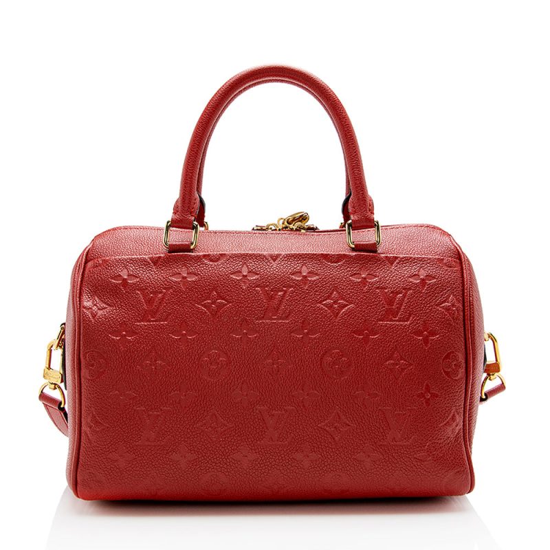 Louis Vuitton Monogram Empreinte Speedy Bandouliere 25 Satchel (SHF-15020) - Barde - Image 3
