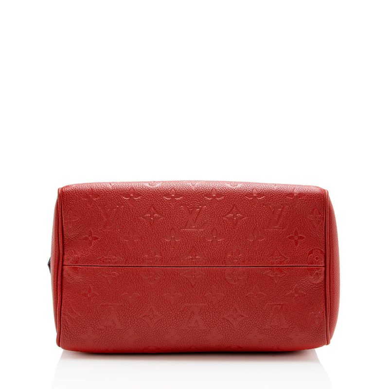 Louis Vuitton Monogram Empreinte Speedy Bandouliere 25 Satchel (SHF-15020) - Barde - Image 4