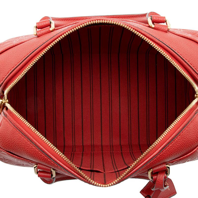 Louis Vuitton Monogram Empreinte Speedy Bandouliere 25 Satchel (SHF-15020) - Barde - Image 7