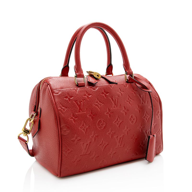 Louis Vuitton Monogram Empreinte Speedy Bandouliere 25 Satchel (SHF-15020) - Barde - Image 2