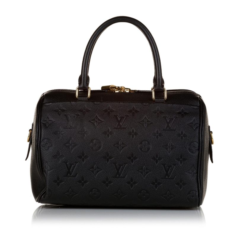 Louis Vuitton Monogram Empreinte Speedy Bandouliere 25 (SHG-33407) - Barde - Image 3