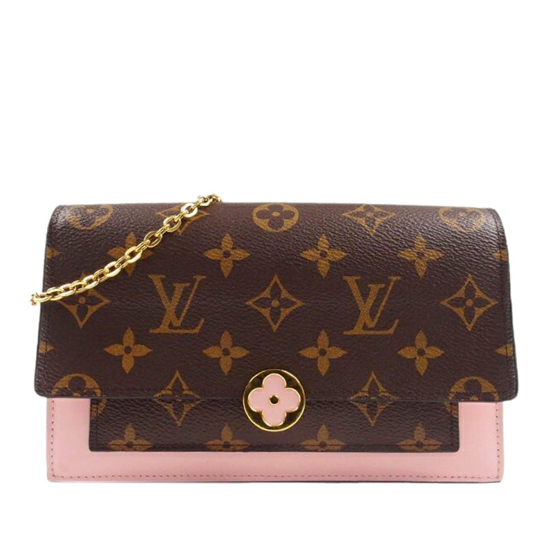 Louis Vuitton Monogram Flore Wallet On Chain (SHG-35991) - Barde