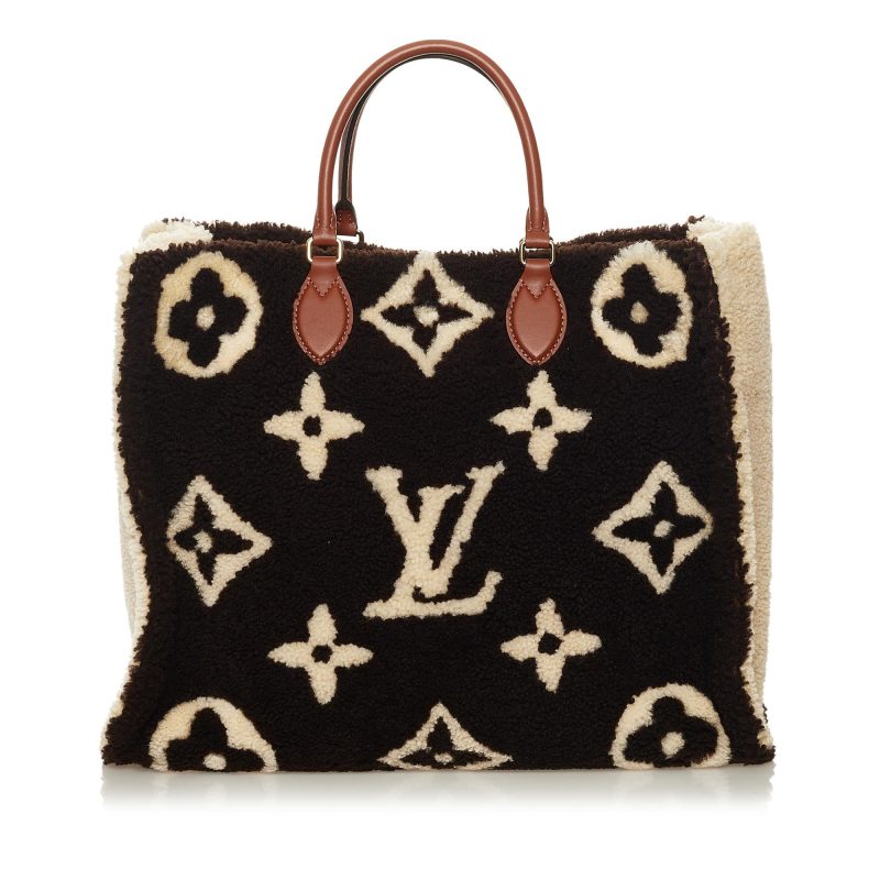 Louis Vuitton Monogram Giant Shearling Teddy Onthego GM (SHG-37287) - Barde