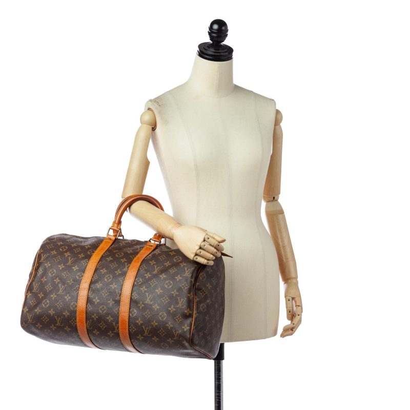 Louis Vuitton Monogram Keepall 45 (SHG-36621) - Barde - Image 5