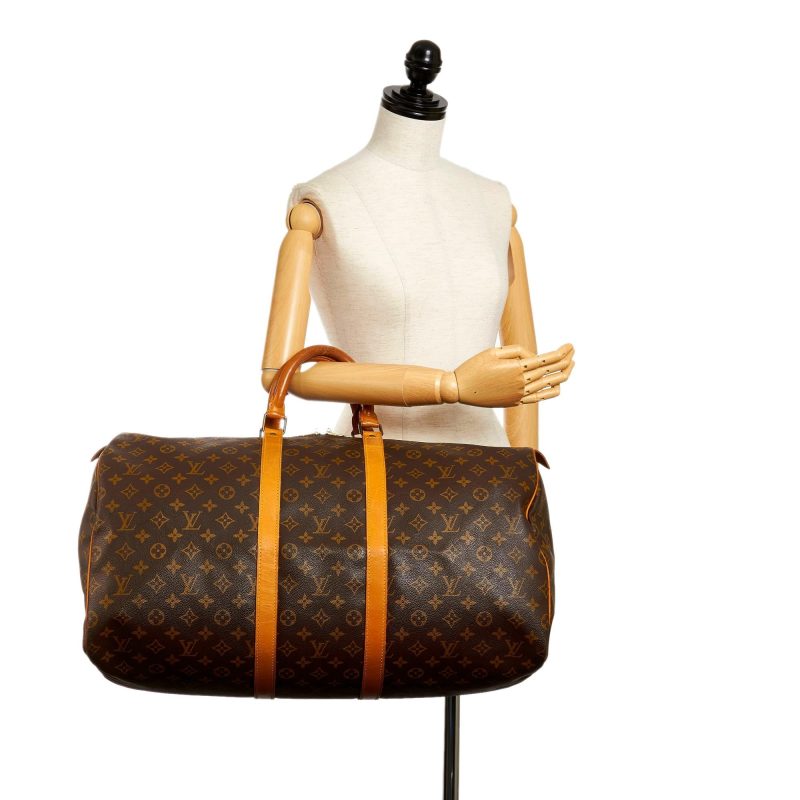 Louis Vuitton Monogram Keepall 55 (SHG-36328) - Barde - Image 5