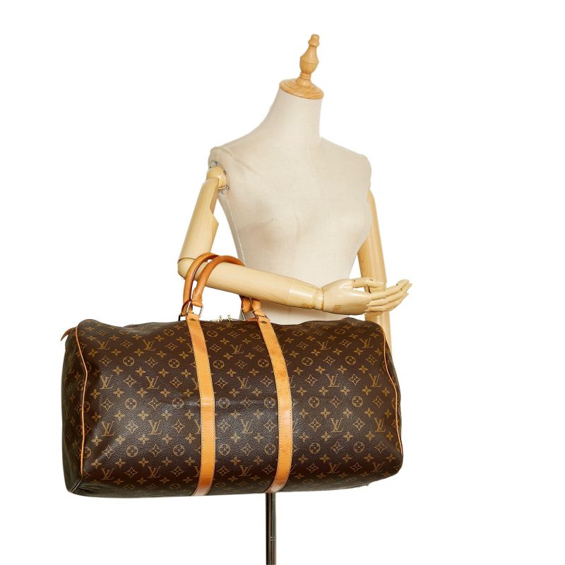 Louis Vuitton Monogram Keepall 55 (SHG-37159) - Barde - Image 5