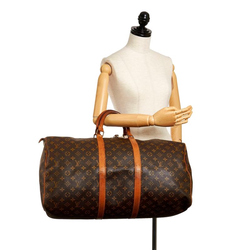 Louis Vuitton Monogram Keepall 55 (SHG-37699) - Barde - Image 5
